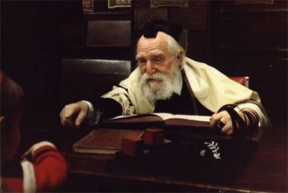 Rabín učí své žáky