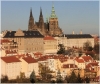 Pohled z Petřína na Pražský hrad