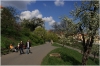 Petřín - Strahovská zahrada, cesta pod Strahovským klášterem