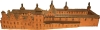 Rožmberský palác - model paláce před Tereziánskou přestavbou