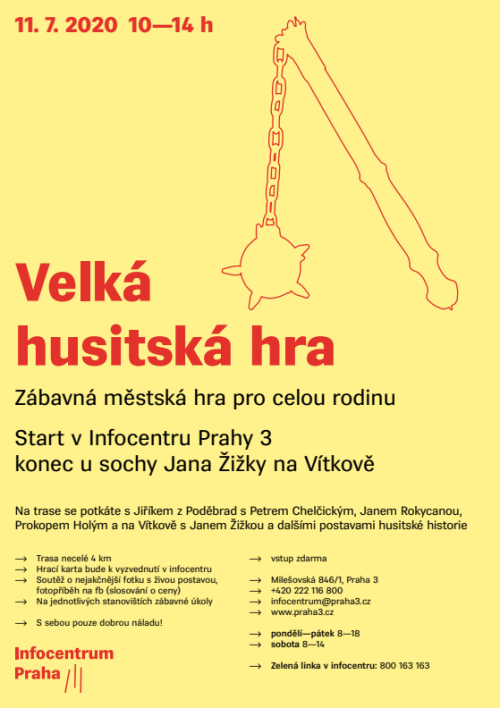 Přijďte si zahrát Velkou husitskou hru